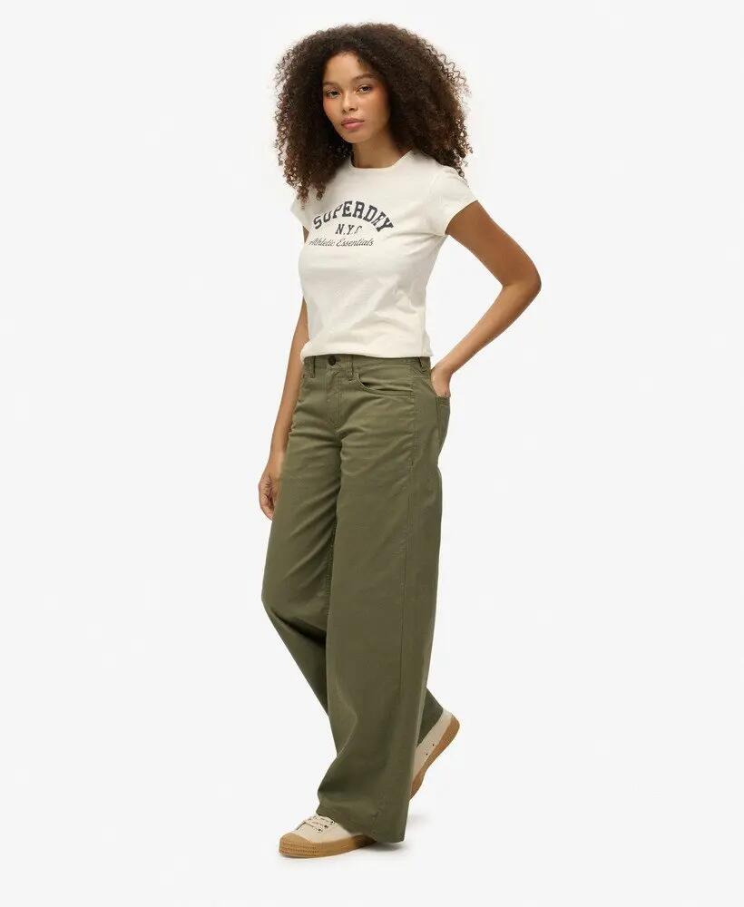 superdry Mid Rise Baggy Chino – Ajuste largo 5/7