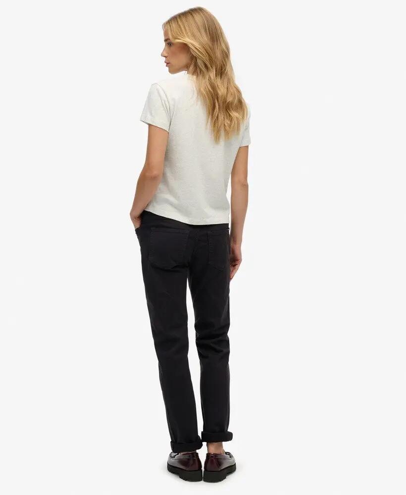 superdry Pantalon Slim Sateen taille mi-haute — Coupe ajustée 5/7