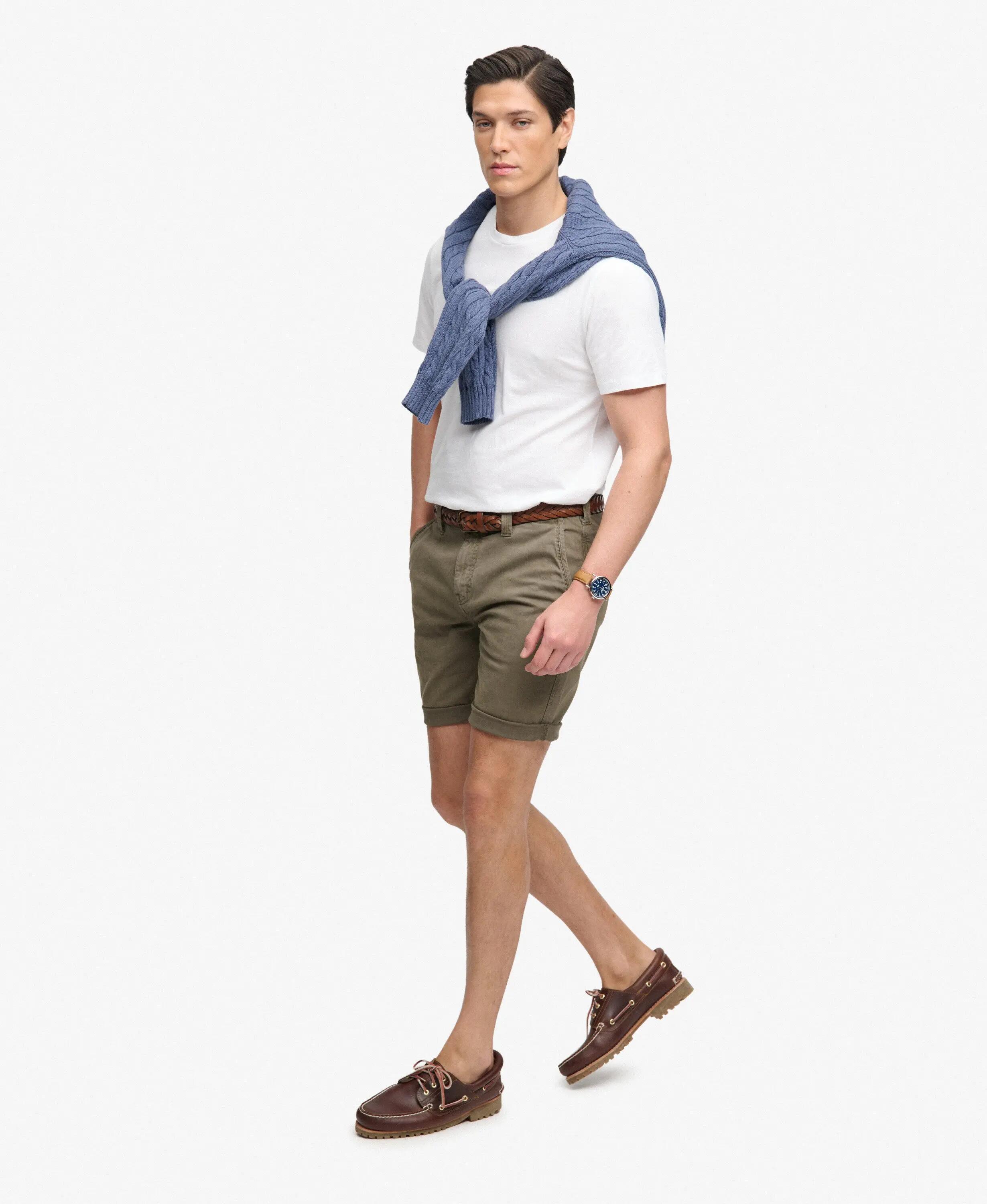 superdry Utility Chino Shorts — coupe droite en coton extensible 5/7