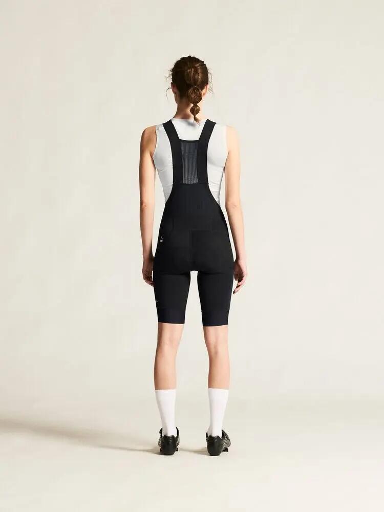 craft Endur Cargo Bib Shorts C1 W — Dames cargo bib zwart met C1 zeem 5/7