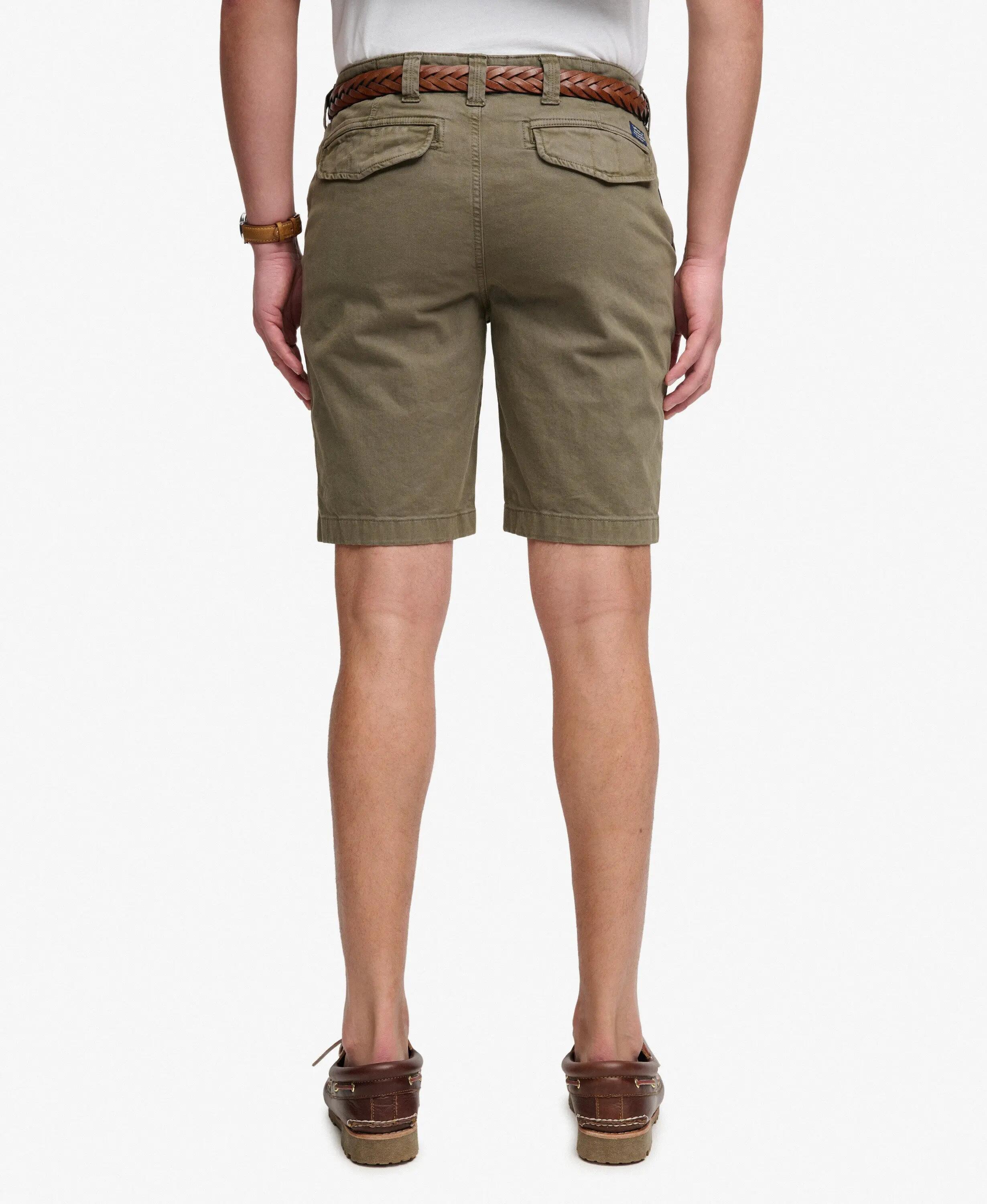superdry Utility Chino Shorts — coupe droite en coton extensible 4/7