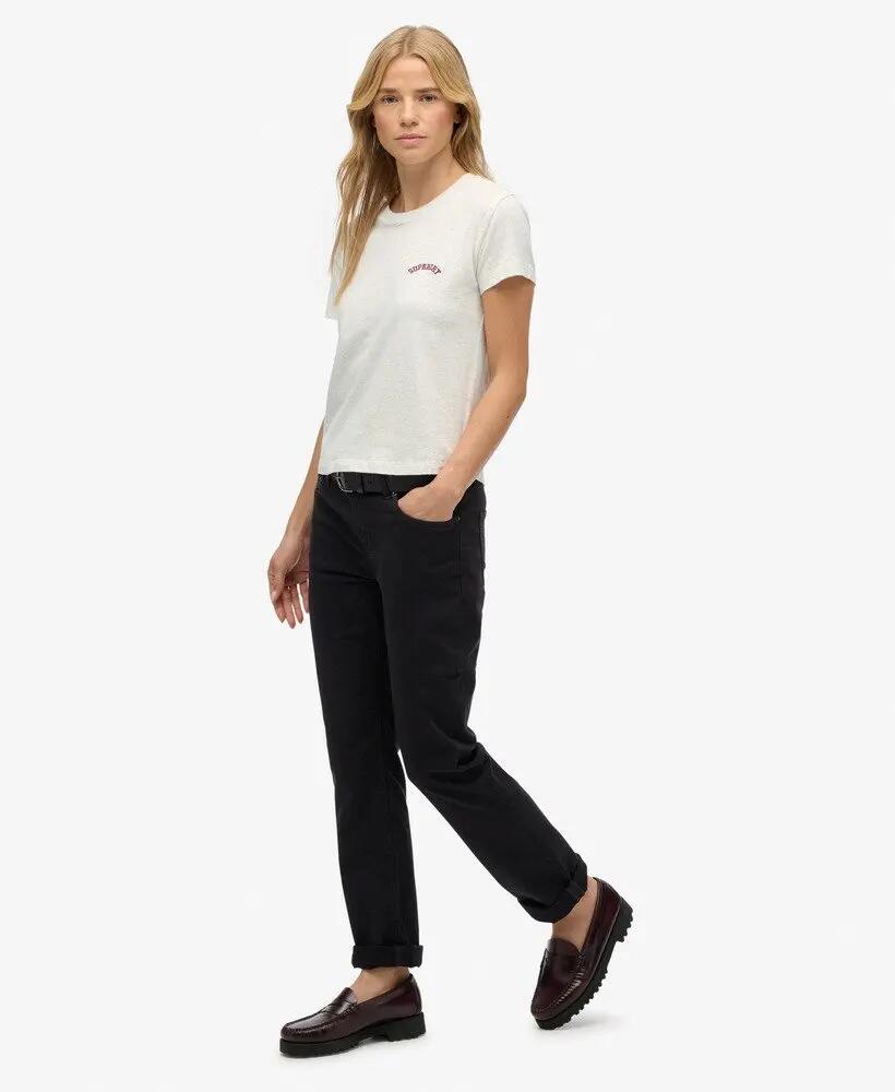 superdry Pantalon Slim Sateen taille mi-haute — Coupe ajustée 3/7