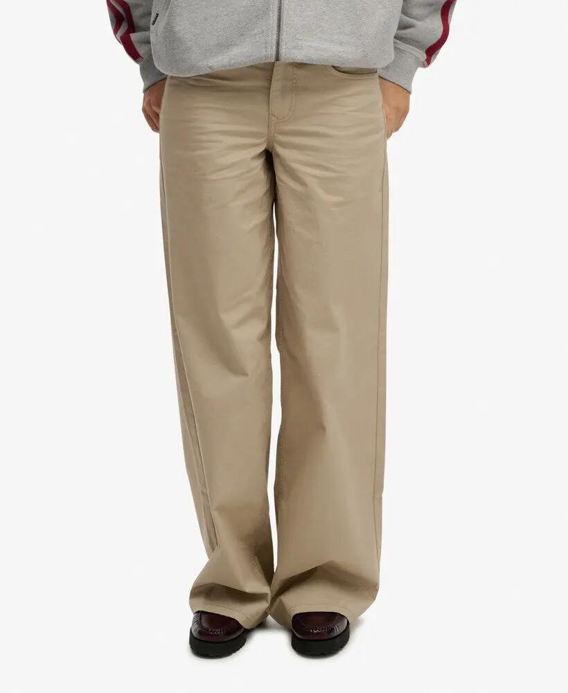 superdry Mid Rise Baggy Chino — vestibilità ampia, vita media 4/7