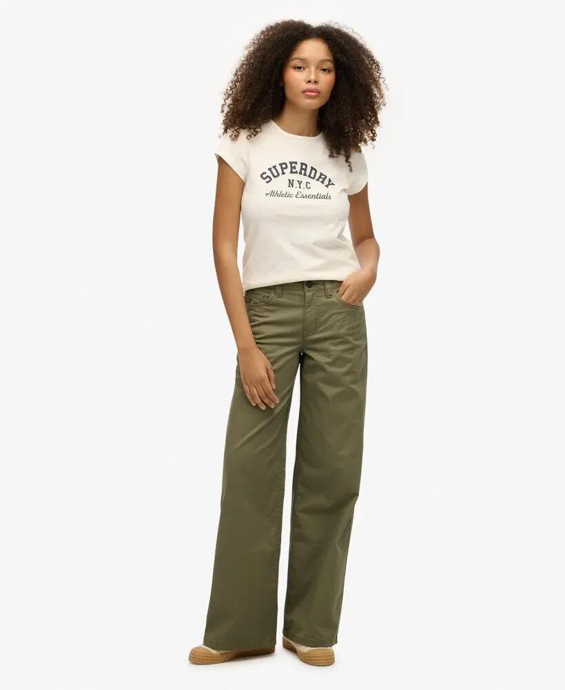 superdry Mid Rise Baggy Chino – Ajuste largo 2/7
