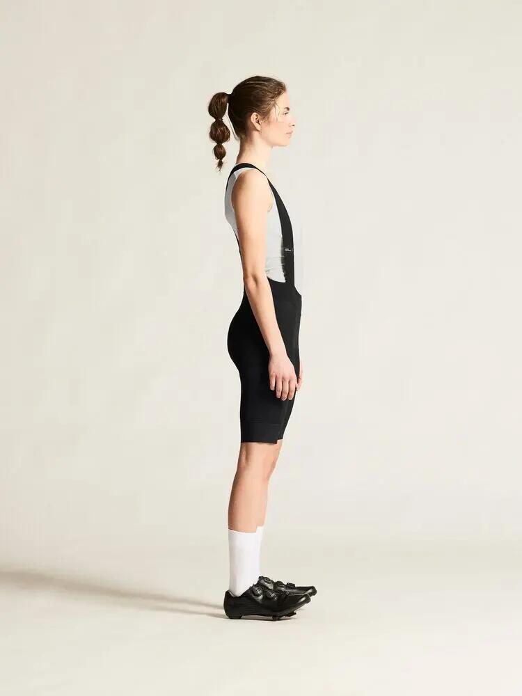 craft Endur Cargo Bib Shorts C1 W — Dames cargo bib zwart met C1 zeem 3/7