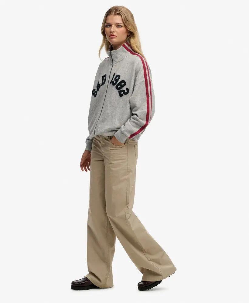 superdry Mid Rise Baggy Chino — vestibilità ampia, vita media 3/7