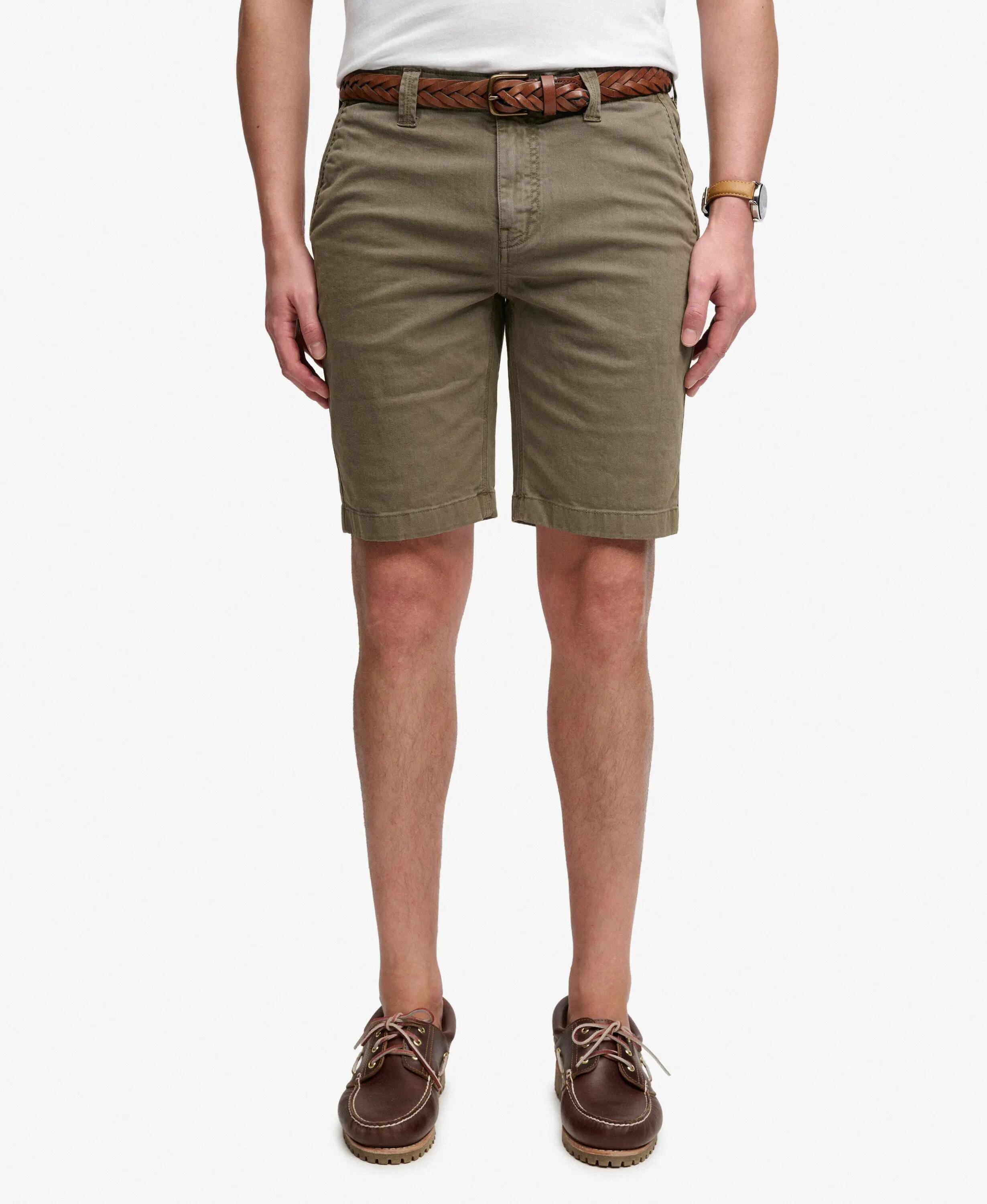 superdry Utility Chino Shorts — coupe droite en coton extensible 3/7