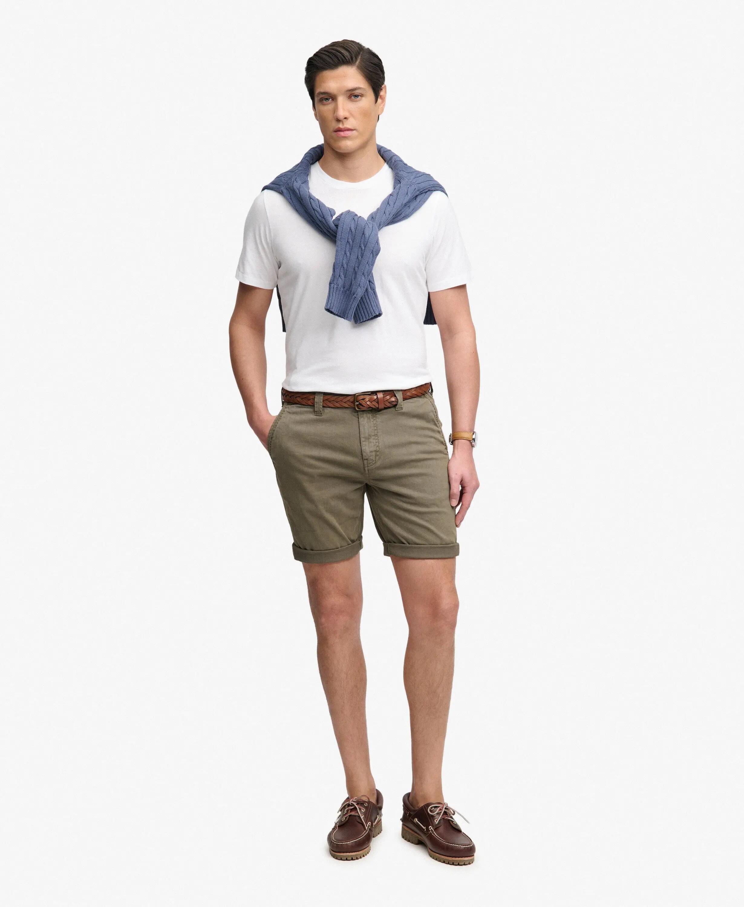 superdry Utility Chino Shorts — coupe droite en coton extensible 2/7