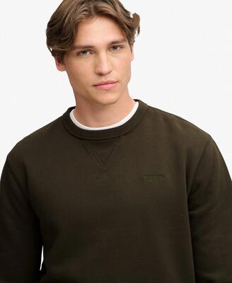 superdry Felpa Essential Stacked Logo Girocollo — 60% cotone biologico 40%
