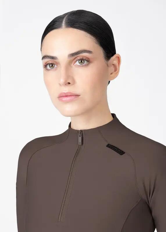 Camiseta Base Manga Larga Mujer Equitación Maximilian Origin Mocha 6/7