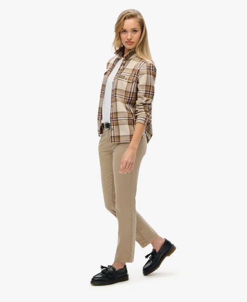 superdry Pantalon Chino Mid Rise droit en coton extensible 5/5