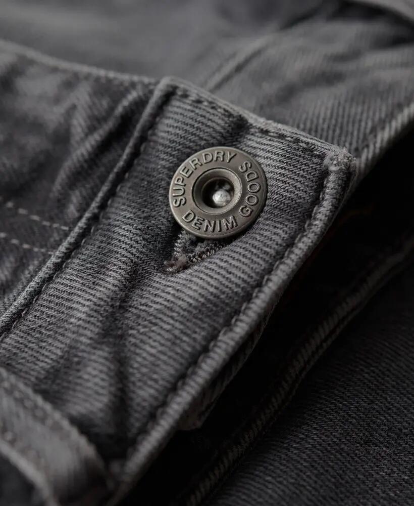 superdry Jeans Slim Vintage in cotone biologico — Clinton Used Grey 4/7