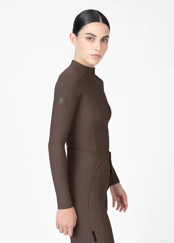 Camiseta Base Manga Larga Mujer Equitación Maximilian Origin Mocha 4/7