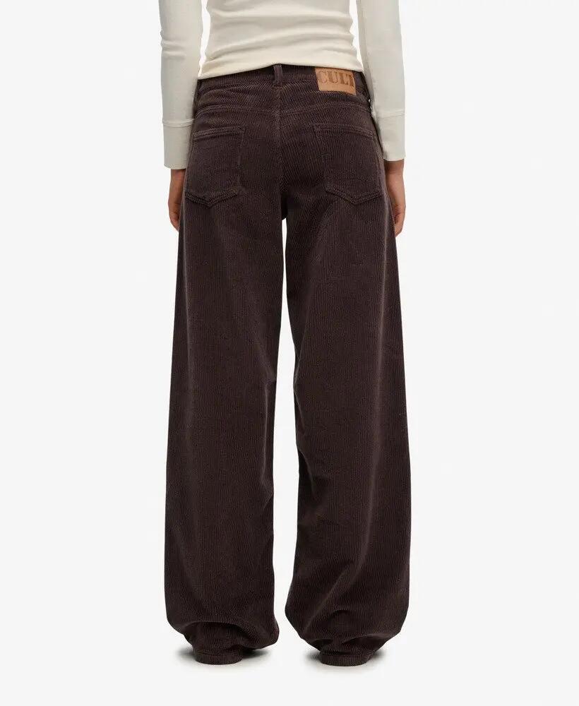 superdry Pantaloni Mid Rise Baggy Jumbo in Velluto a Coste – Fit Wide 5/7