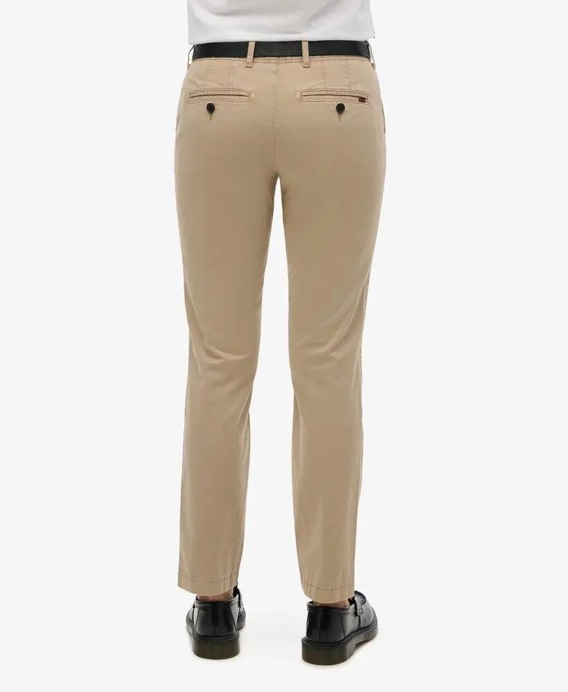 superdry Pantalon Chino Mid Rise droit en coton extensible 3/5