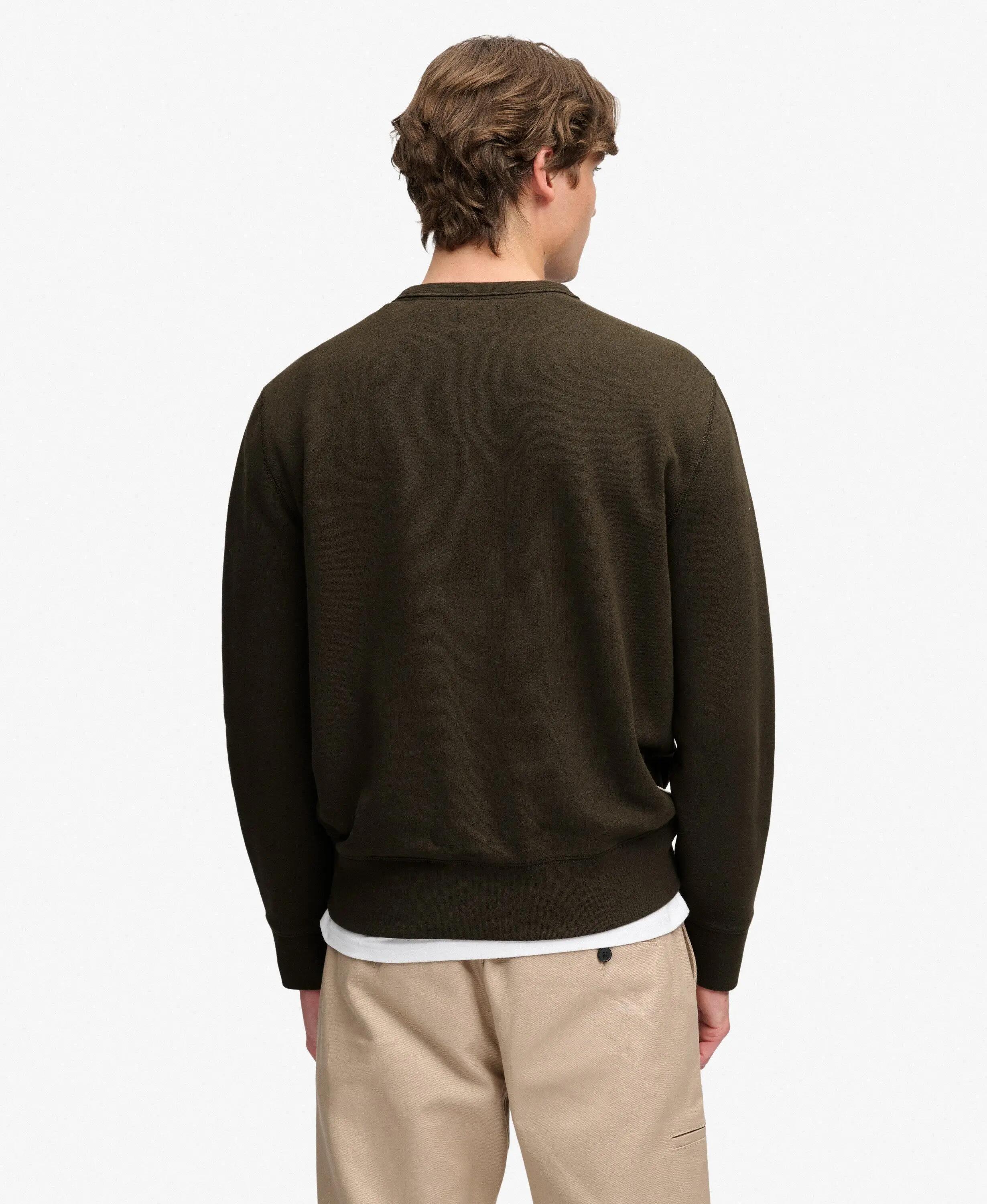 superdry Felpa Essential Stacked Logo Girocollo — 60% cotone biologico, 40% 5/7