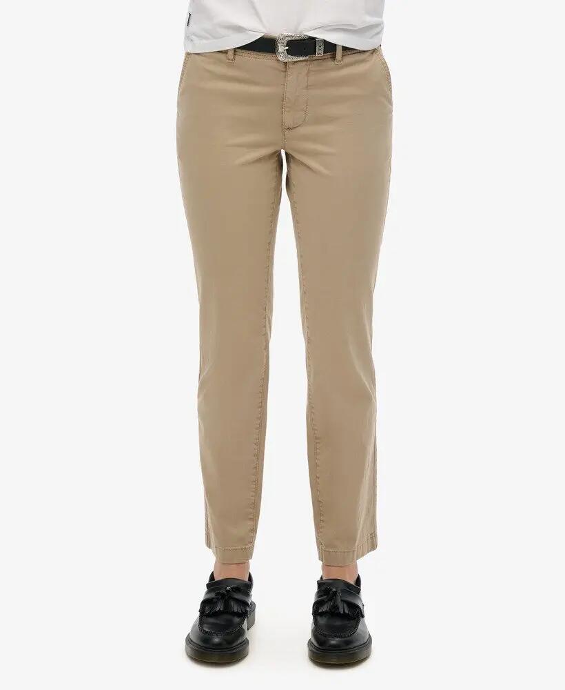superdry Pantalon Chino Mid Rise droit en coton extensible 2/5