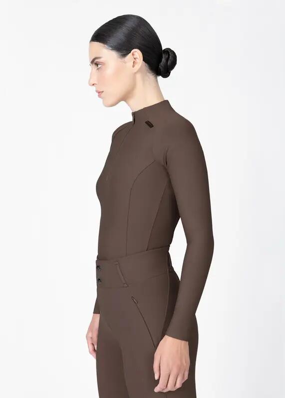 Camiseta Base Manga Larga Mujer Equitación Maximilian Origin Mocha 2/7