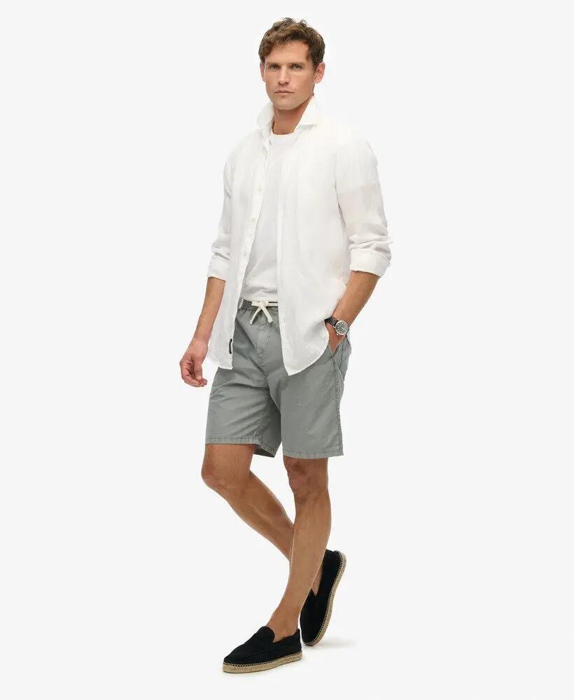 superdry Essentials Walk Short in cotone grigio 4/7