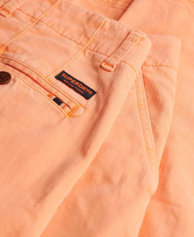 superdry Calças chino International — corte slim, tecido twill 6/7