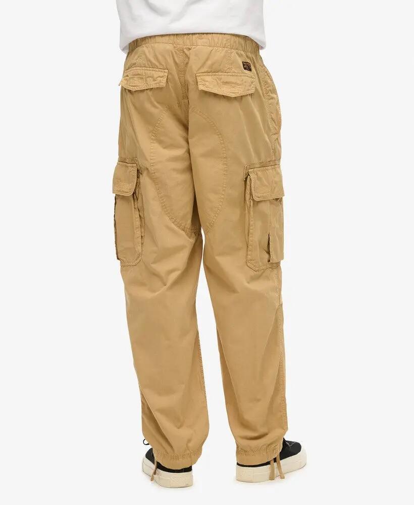 superdry Calças Baggy Parachute – Corte largo, Dress Beige 3/7