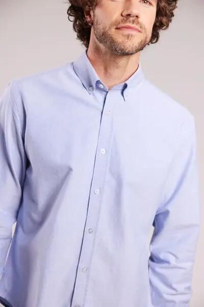 sebago Oxford Button Down Shirt bleu 2/6