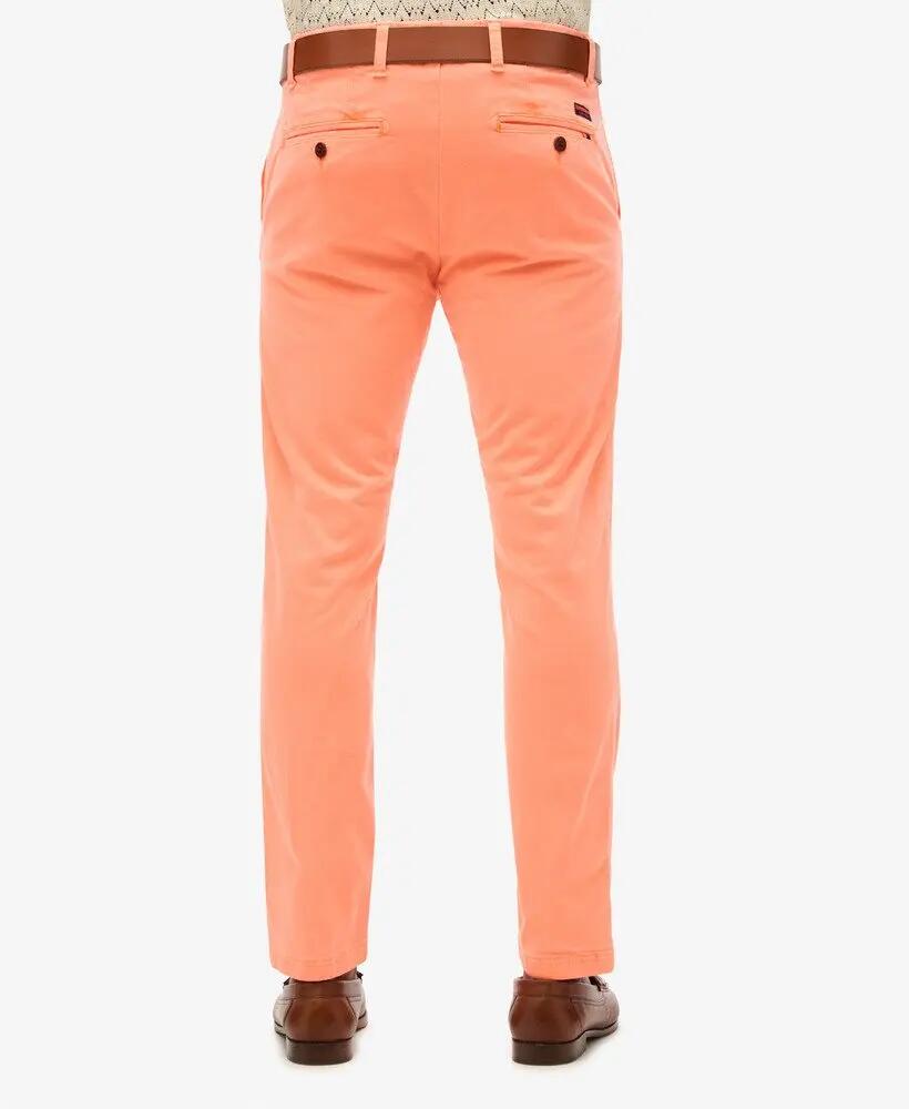 superdry Calças chino International — corte slim, tecido twill 3/7
