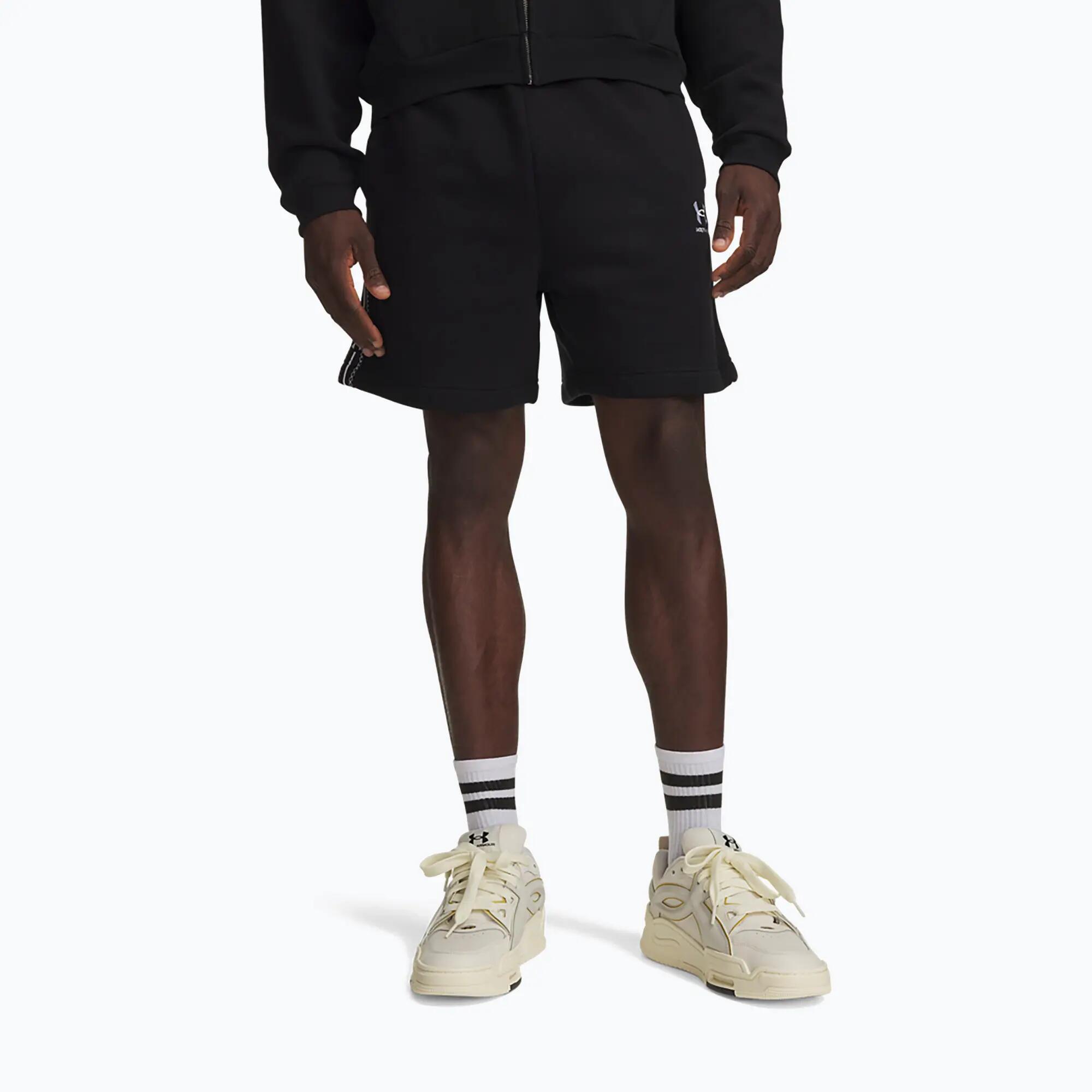 Heren short Under Armour Icon Fleece Taped Shorts 1/5