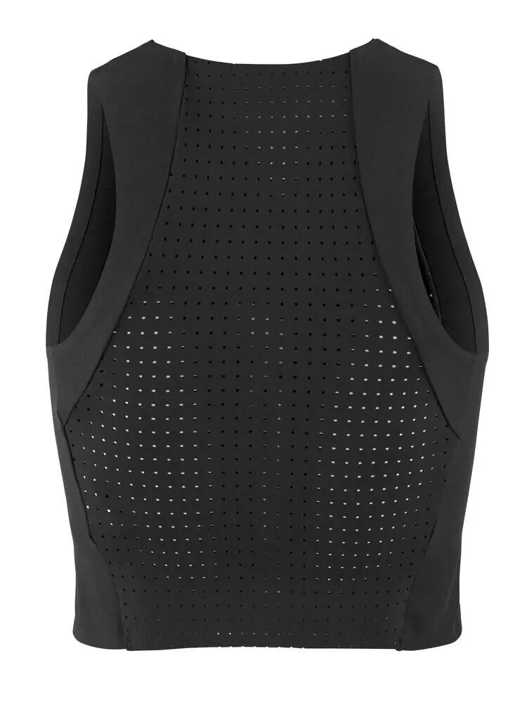 craft ADV TONE Perforiertes Tanktop Damen – Schwarz, Enge Cropped-Passform 2/6