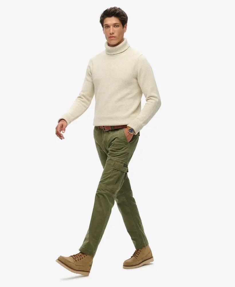 superdry Core Cargo Pants nero/paillettes oro - vestibilità affusolata 3/6