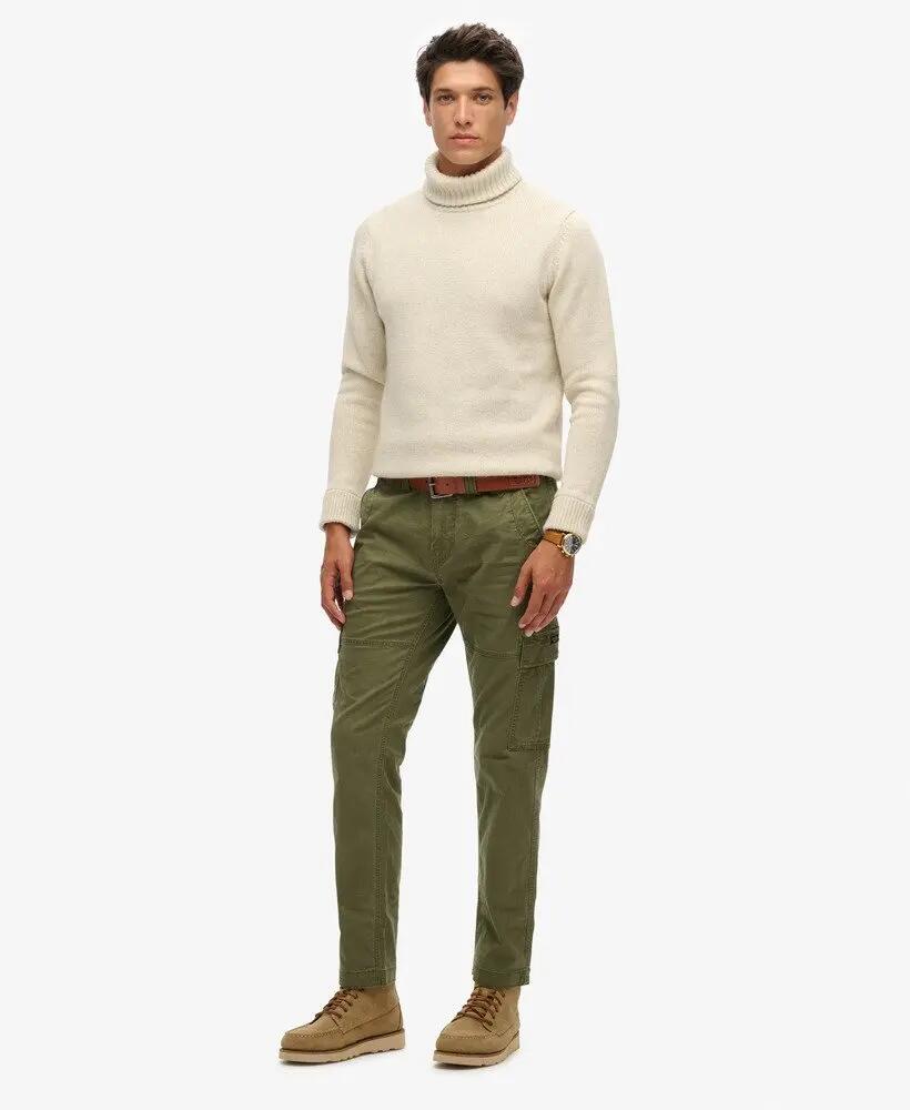 superdry Core Cargo Pants nero/paillettes oro - vestibilità affusolata 2/6
