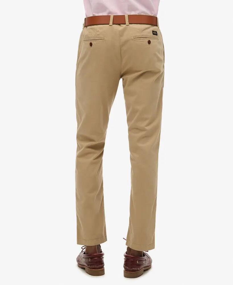 superdry Officers Slim Chino Trousers — chino slim em algodão elástico 5/5