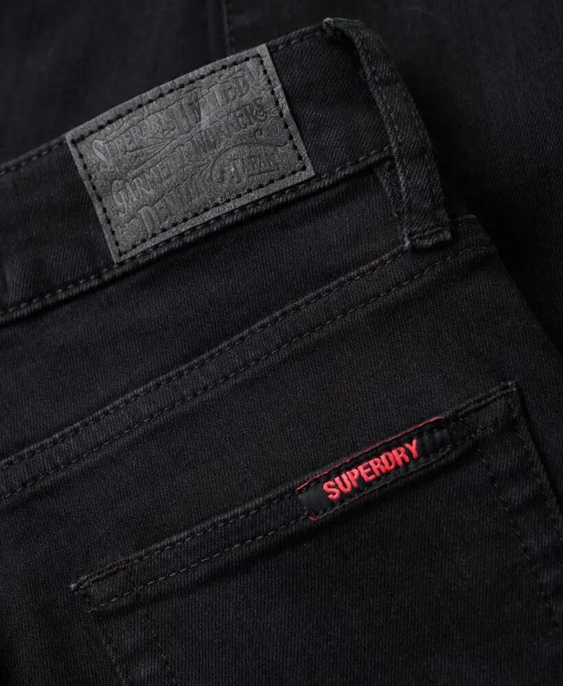 superdry Wysokie biodra skinny jeans z bawełny organicznej — Black Rinse 7/7