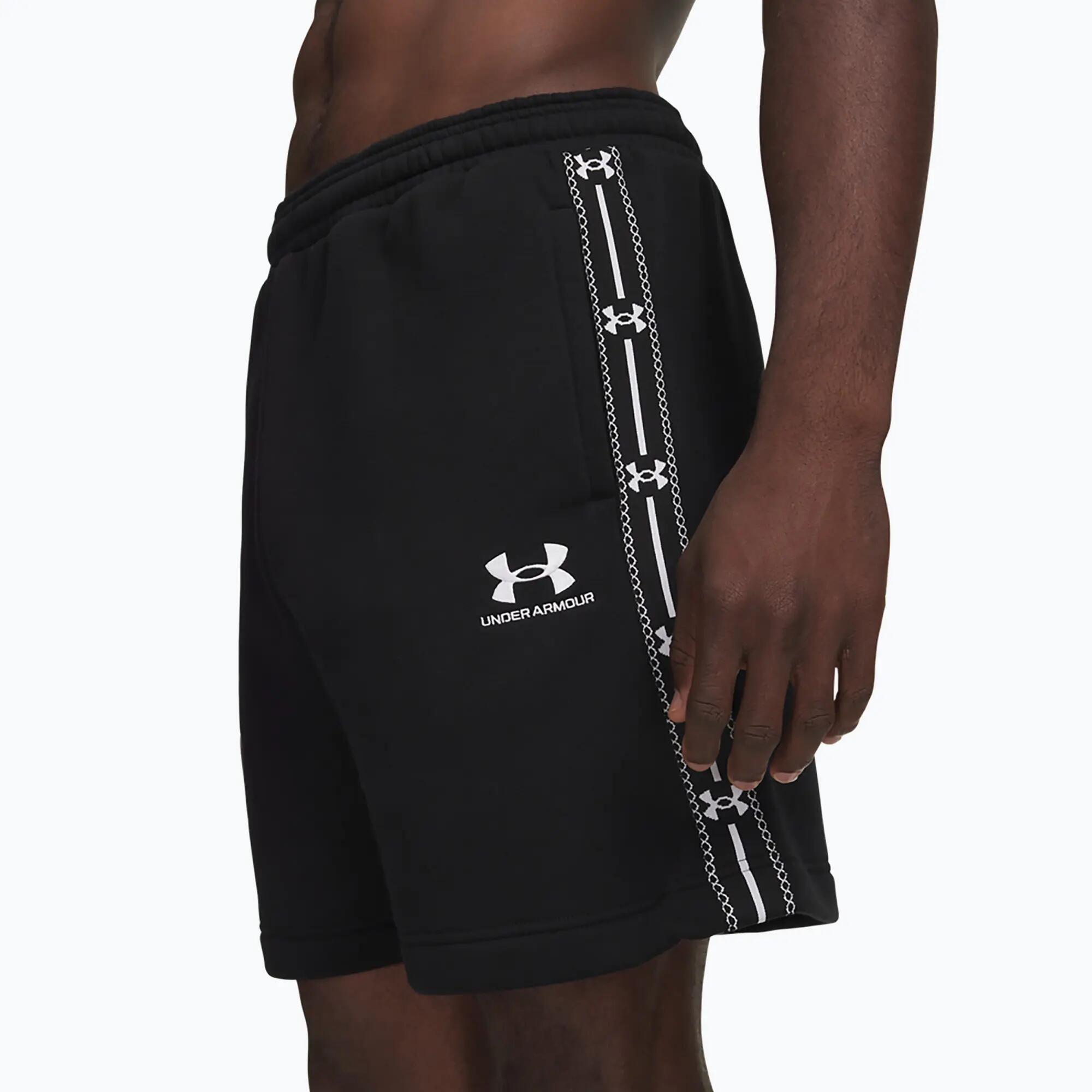 Heren short Under Armour Icon Fleece Taped Shorts 4/5