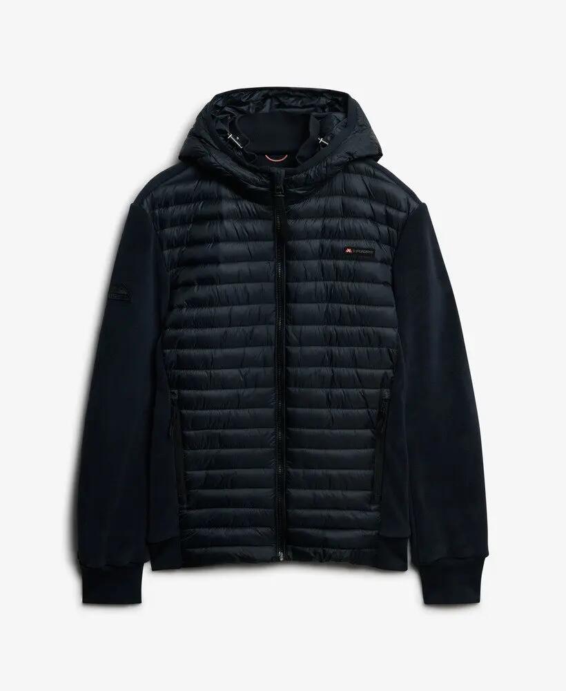 superdry Kurtka Hooded Storm Fleece Hybrid – Slim fit, pikowany przód 7/7