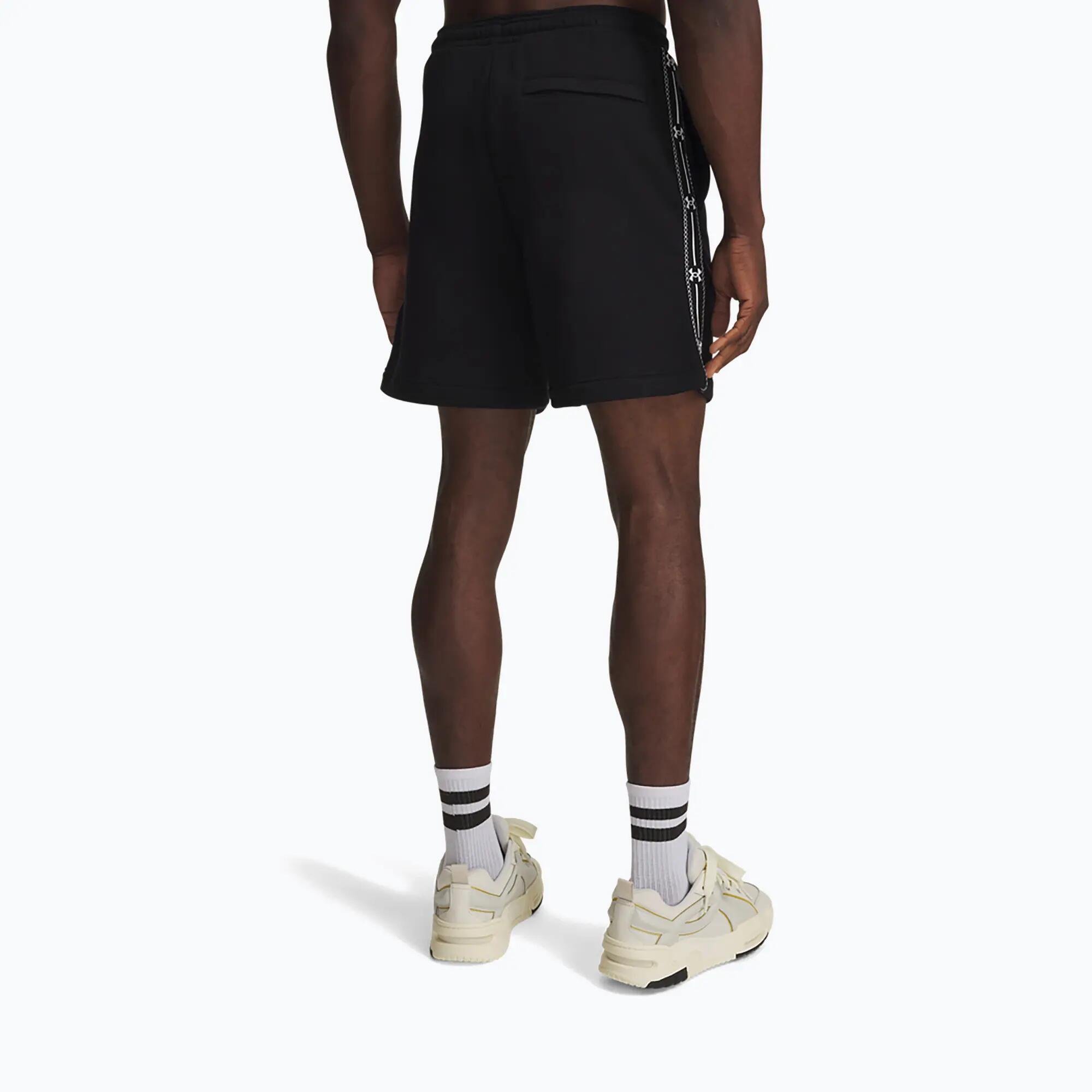 Heren short Under Armour Icon Fleece Taped Shorts 3/5