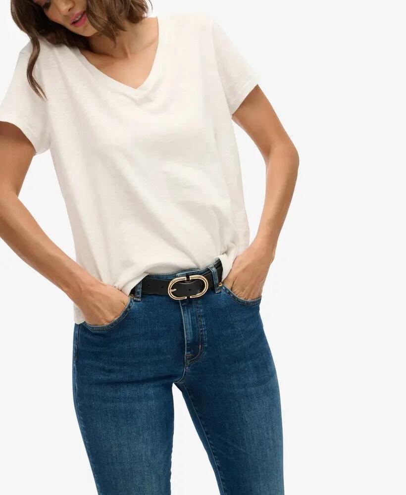 superdry Jeans flare taille mi-haute en coton biologique — Deep Indigo Denim 2/6