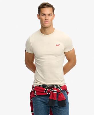 Superdry essential logo t-shirt van biologisch katoen slim fit