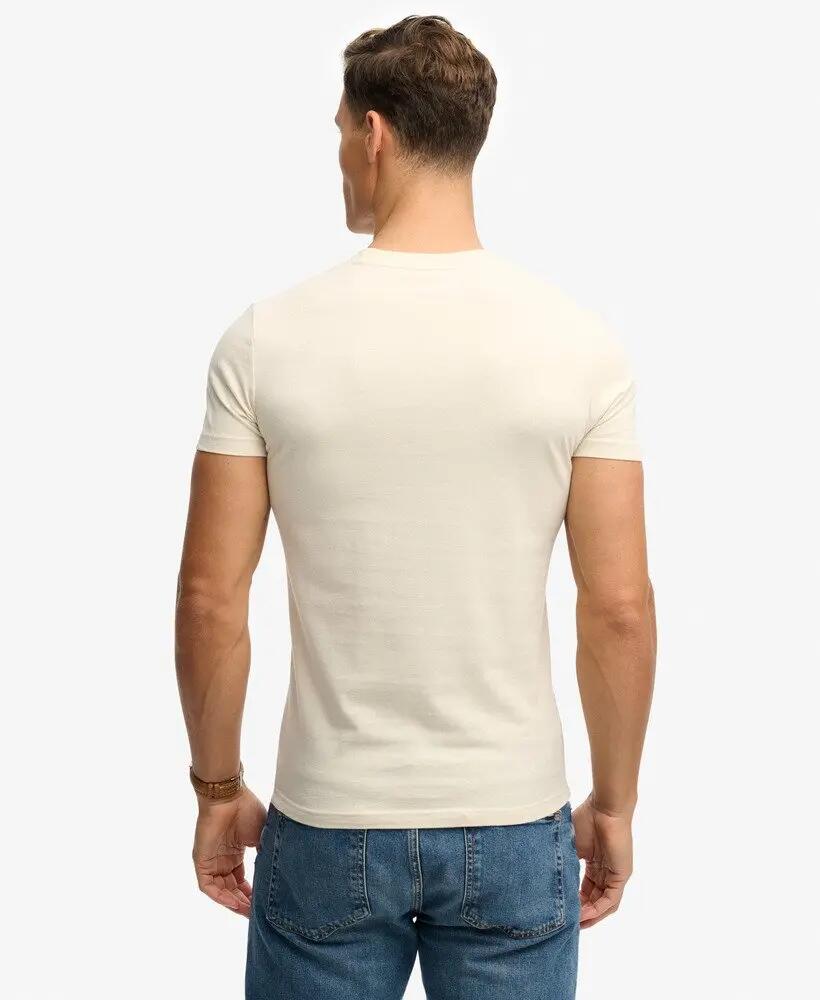 superdry Camiseta Essential Logo Slim Fit – 100% Algodón Orgánico Birch/Red 5/7