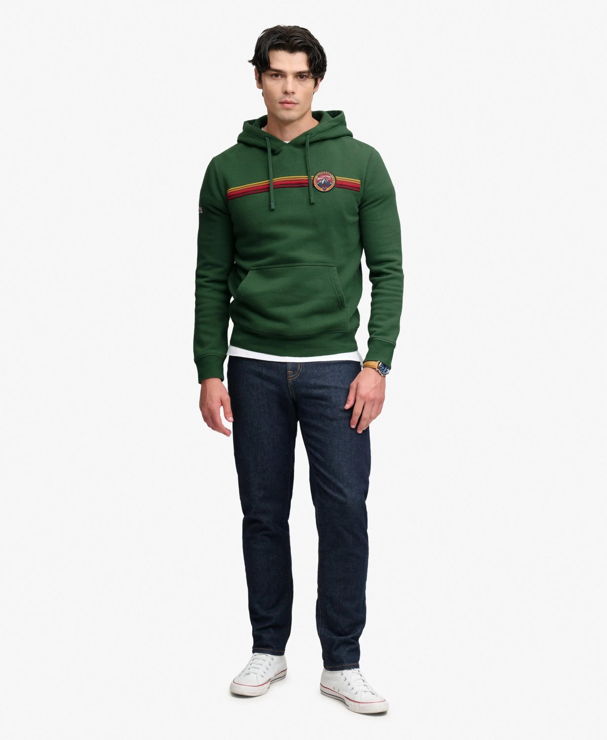 superdry Hoodie Outdoors Stripe Logo em algodão e poliéster 3/5