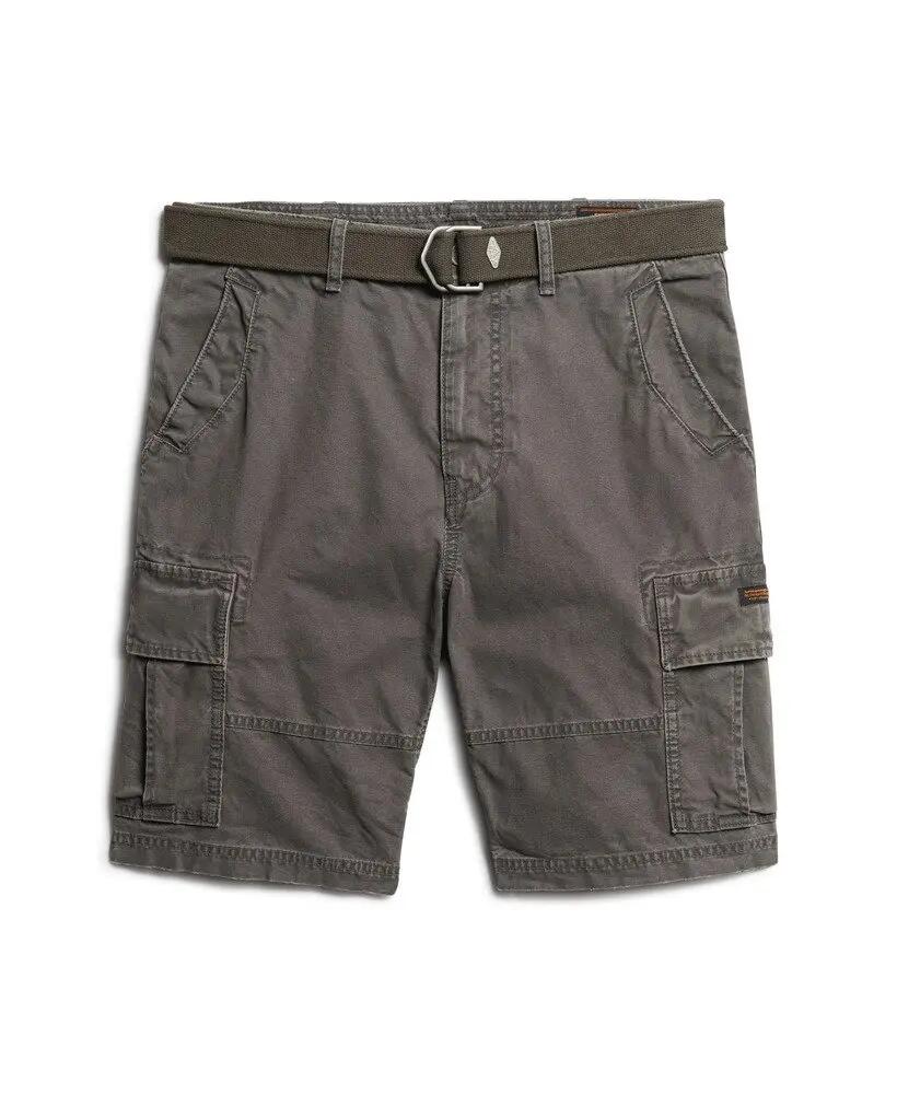 superdry Heavy Cargo Shorts in 100% cotton – vestibilità relaxed, grigio slavato 6/6