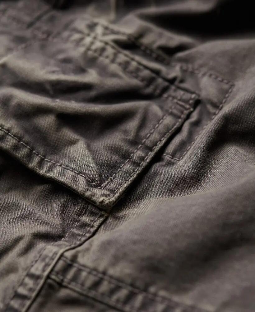 superdry Heavy Cargo Shorts in 100% cotton – vestibilità relaxed, grigio slavato 5/6