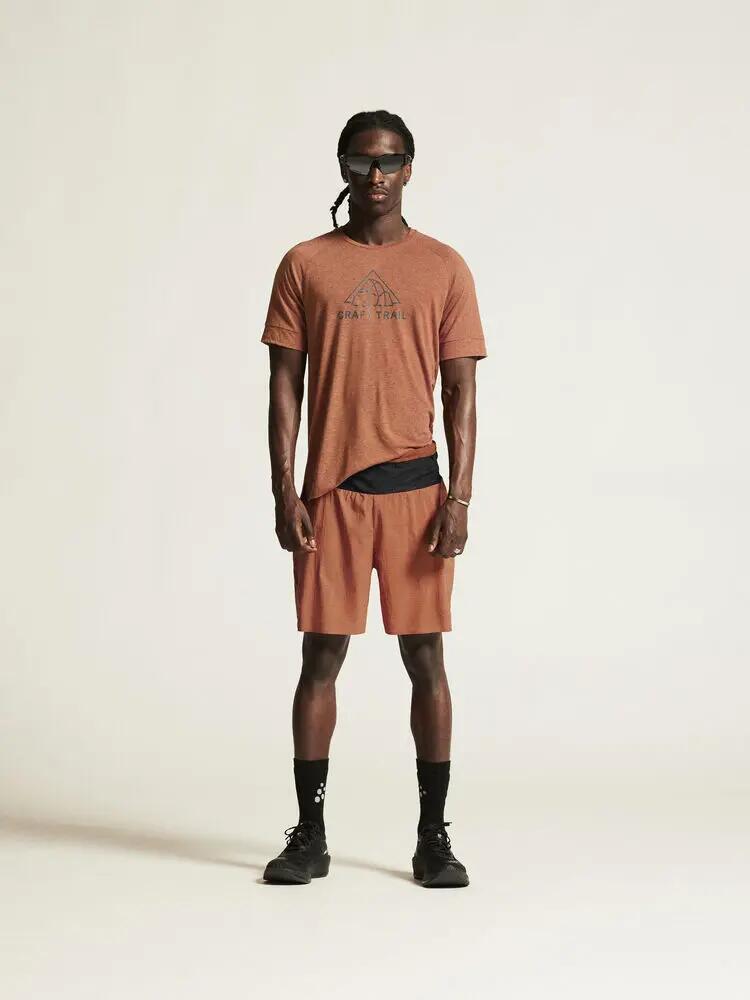 craft PRO Trail Shorts M — Leichte 2in1 Laufshorts aus recyceltem Ripstop 5/7