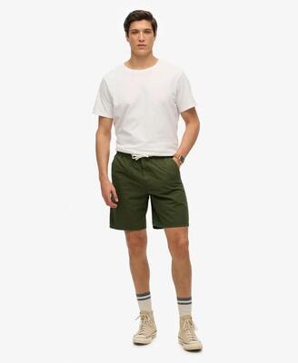 Superdry essentials walk short — 100% katoen, heren m, olive green
