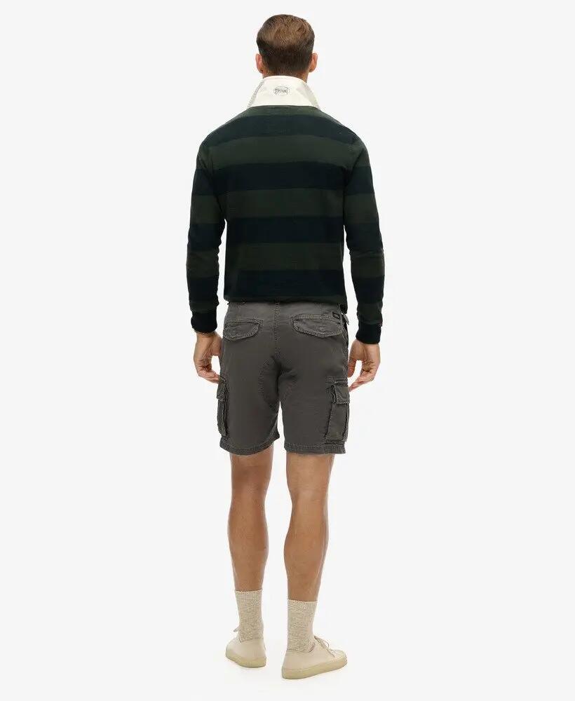 superdry Heavy Cargo Shorts in 100% cotton – vestibilità relaxed, grigio slavato 3/6