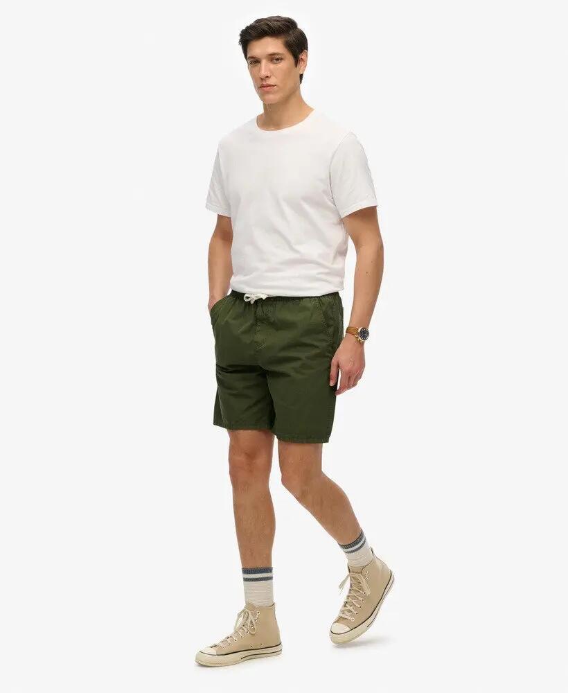 superdry Essentials Walk Short – 100% Baumwolle, olive Green 4/7