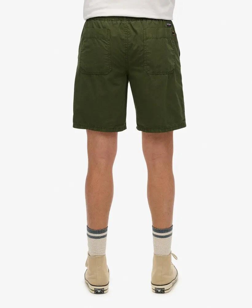 superdry Essentials Walk Short – 100% Baumwolle, olive Green 3/7