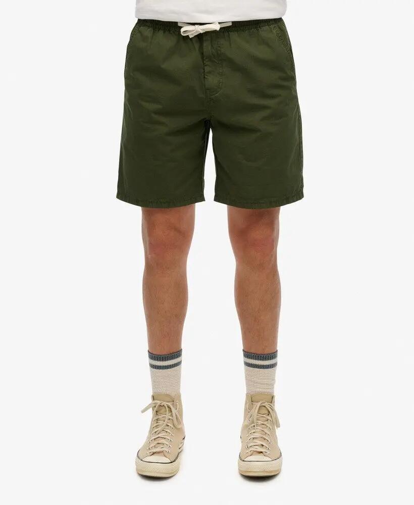superdry Essentials Walk Short – 100% Baumwolle, olive Green 2/7