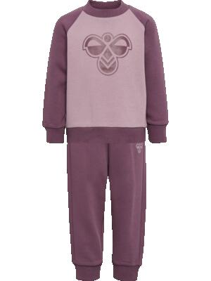 Hummel kinder sweatset bumble van biologisch katoen en gerecycled polyester –