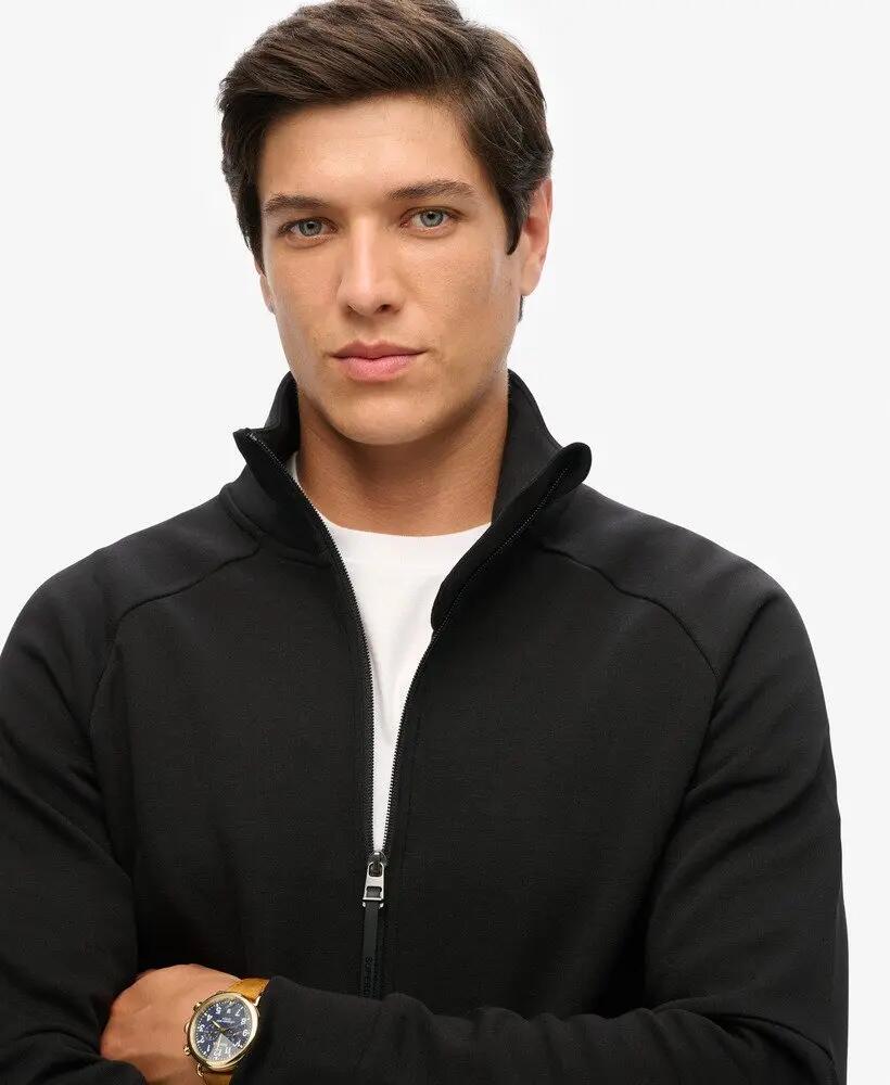 superdry Tech Loose Tracktop nero in cotone e poliestere 3/6